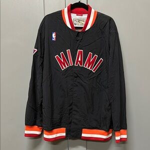 NBA Miami Heat Black Jacket Mitchell & Ness